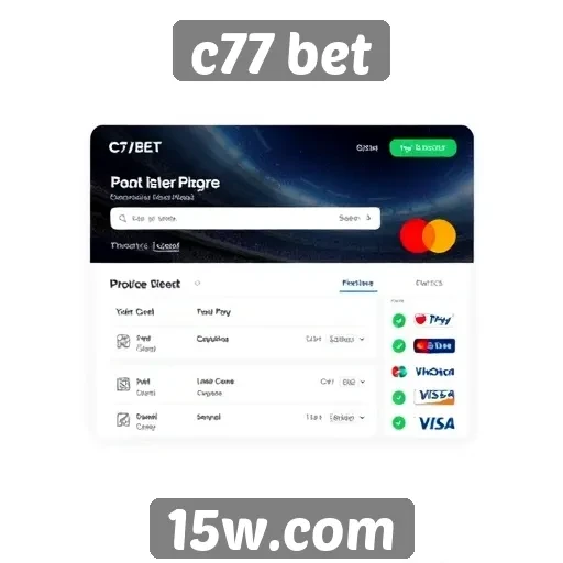 Novidades em métodos de pagamento disponíveis no C77 Bet